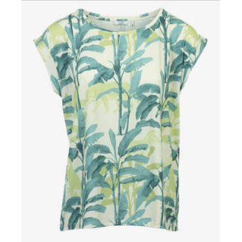 m_x_o_-_dame_kortaermet_bluse_-_groen