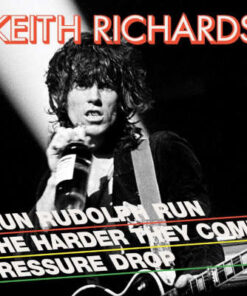 Keith Richards: Run Rudolph Run / The Harder They Come / Pressure Drop - Rød/Sort Splatter Vinyl (LP)